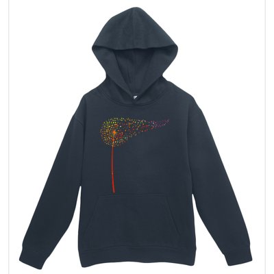 Music Notes Dandelion Flower Urban Pullover Hoodie