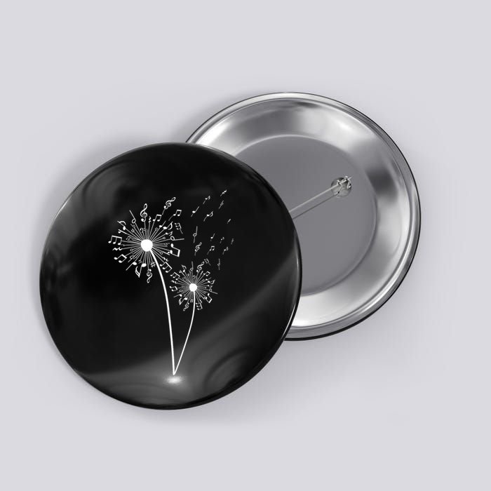 Music Note Design For Women Music Teacher Music Lover Button