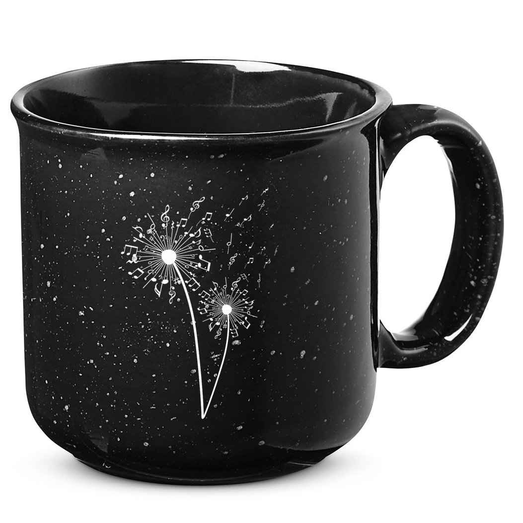 Music Note Design For Women Music Teacher Music Lover 15oz Campfire Ceramic Mug