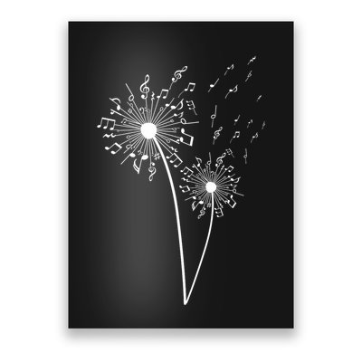 Music Note Design For Women Music Teacher Music Lover Poster