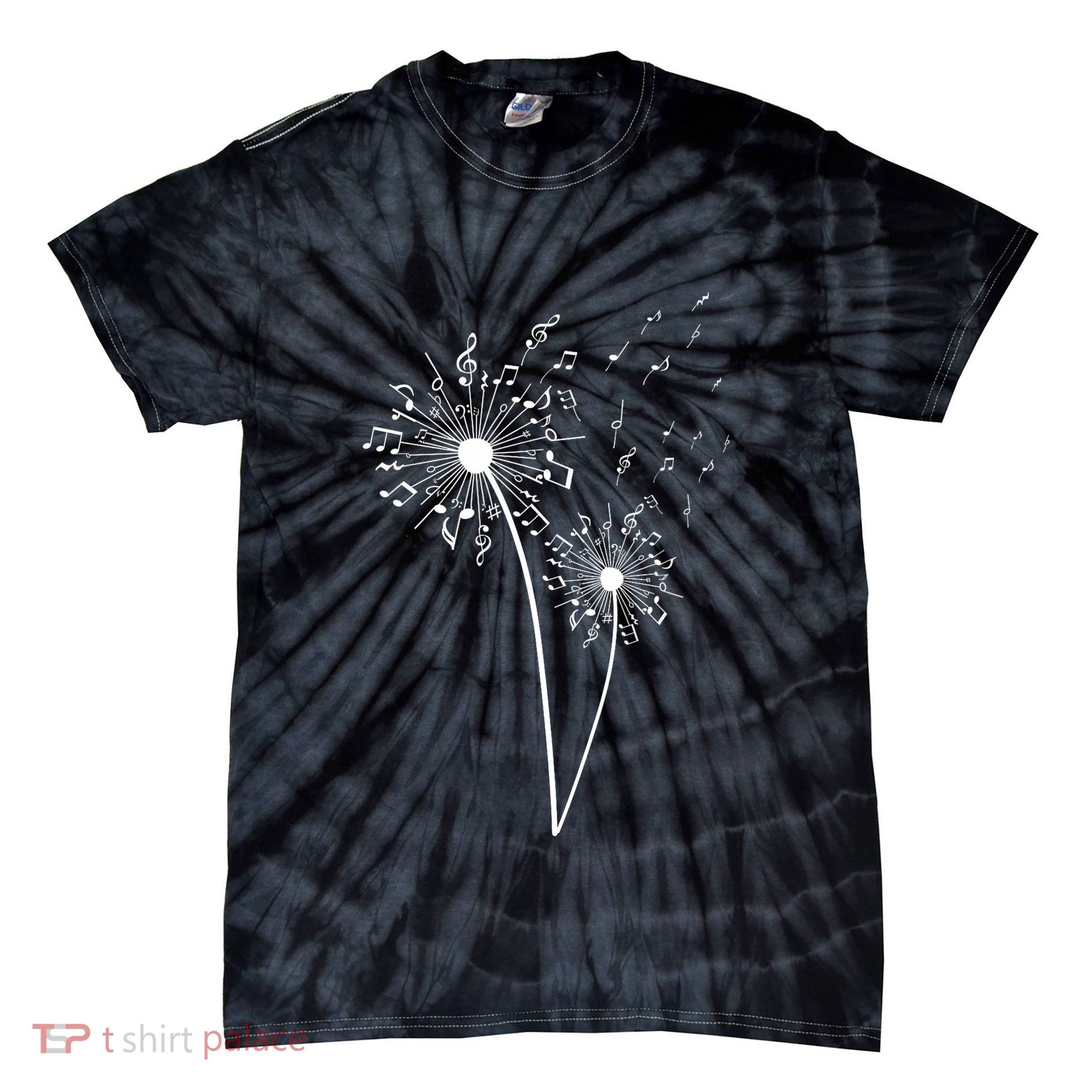 Music Note Design For Women Music Teacher Music Lover Tie-Dye T-Shirt