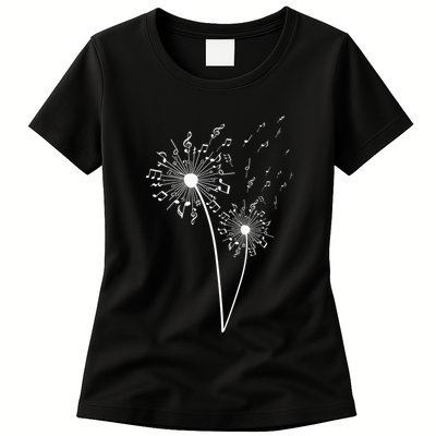 Music Note Design For Women Music Teacher Music Lover Womens T-Shirt