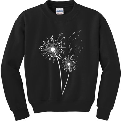 Music Note Design For Women Music Teacher Music Lover Kids Sweatshirt