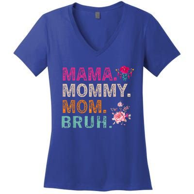 Mom Noun Definition Women's V-Neck T-Shirt