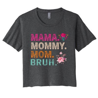 Mom Noun Definition Women's Crop Top Tee