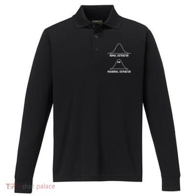 Math Normal Distribution Paranormal Distribution Teacher Performance Long Sleeve Polo