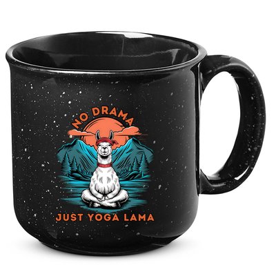 Meditation No Drama Just Yoga Lama Namaste Yoga Mom Namaste Gift 15oz Campfire Ceramic Mug