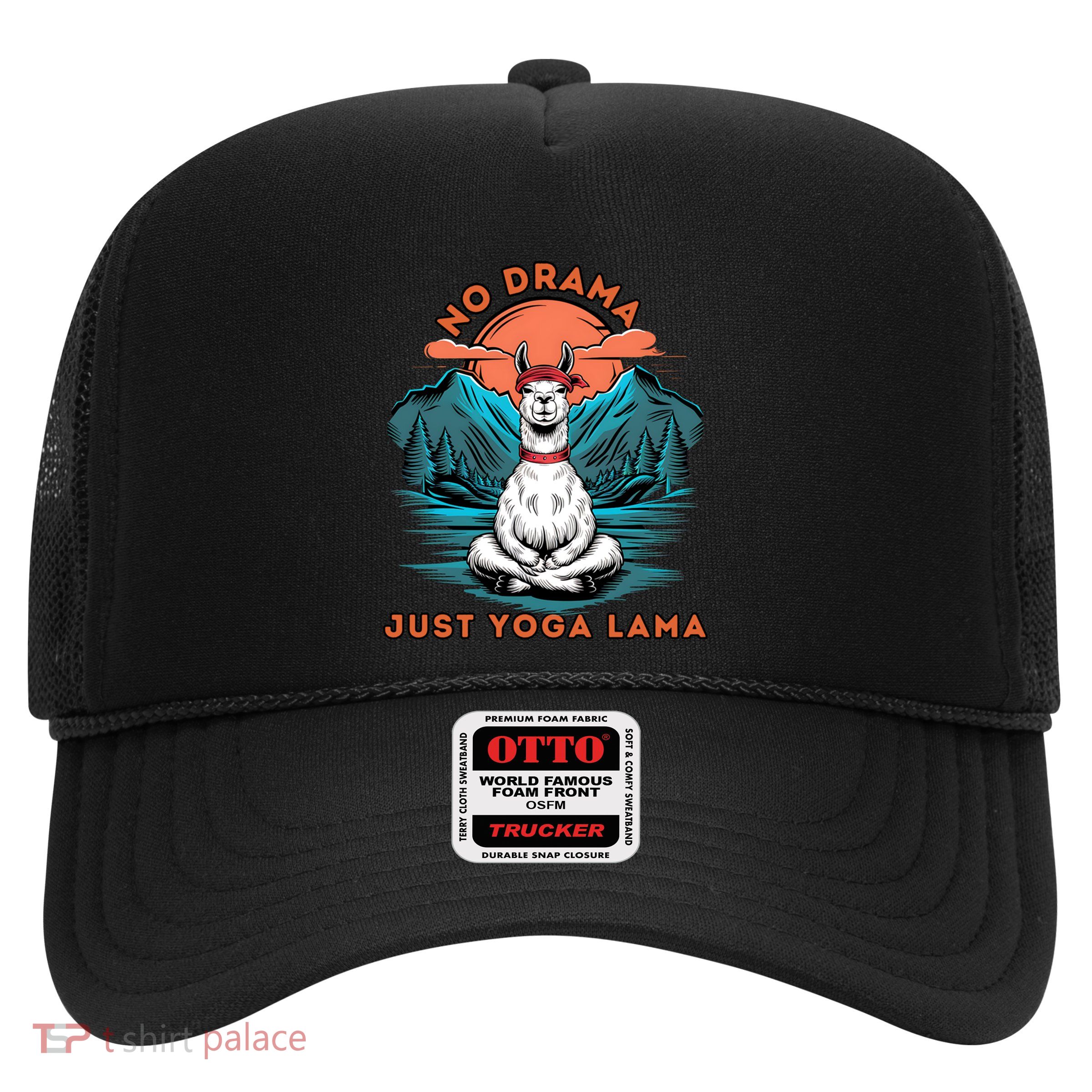 Meditation No Drama Just Yoga Lama Namaste Yoga Mom Namaste Gift Trucker Hat