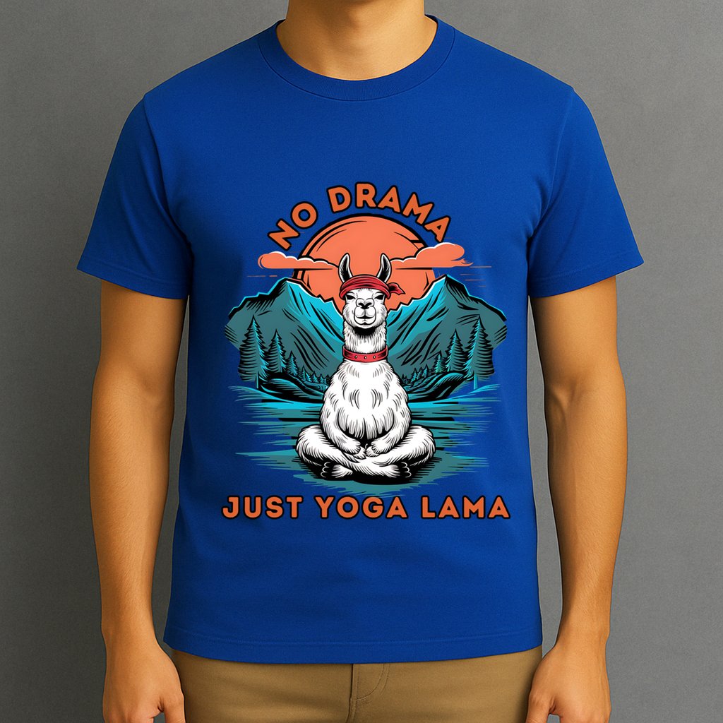 Meditation No Drama Just Yoga Lama Namaste Yoga Mom Namaste Gift T-Shirt