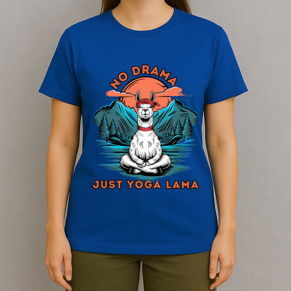 Meditation No Drama Just Yoga Lama Namaste Yoga Mom Namaste Gift T-Shirt