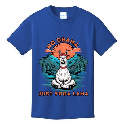 Meditation No Drama Just Yoga Lama Namaste Yoga Mom Namaste Gift Kids T-Shirt