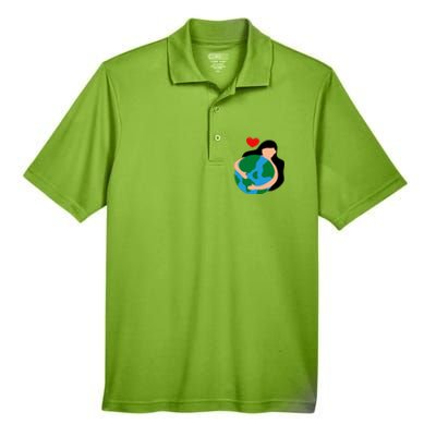 Mother Nature Earth Day Save Our Planet Men's Origin Performance Piqué Polo