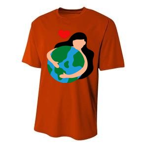 Mother Nature Earth Day Save Our Planet Performance Sprint T-Shirt