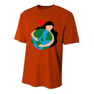 Mother Nature Earth Day Save Our Planet Youth Performance Sprint T-Shirt