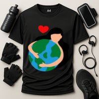 Mother Nature Earth Day Save Our Planet Cooling Performance Crew T-Shirt