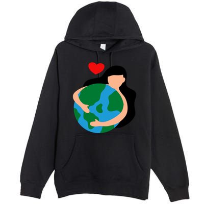 Mother Nature Earth Day Save Our Planet Premium Pullover Hoodie