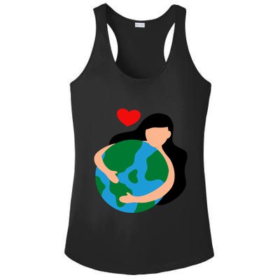 Mother Nature Earth Day Save Our Planet Ladies PosiCharge Competitor Racerback Tank