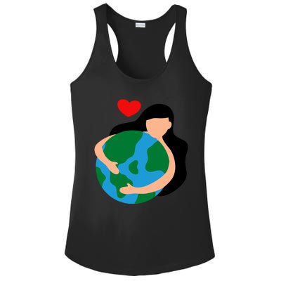 Mother Nature Earth Day Save Our Planet Ladies PosiCharge Competitor Racerback Tank