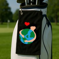 Mother Nature Earth Day Save Our Planet Golf Towel