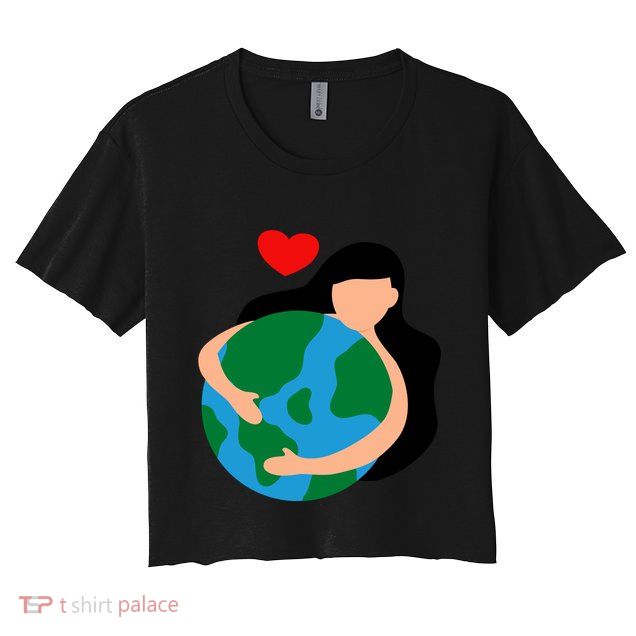 Mother Nature Earth Day Save Our Planet Crop Top