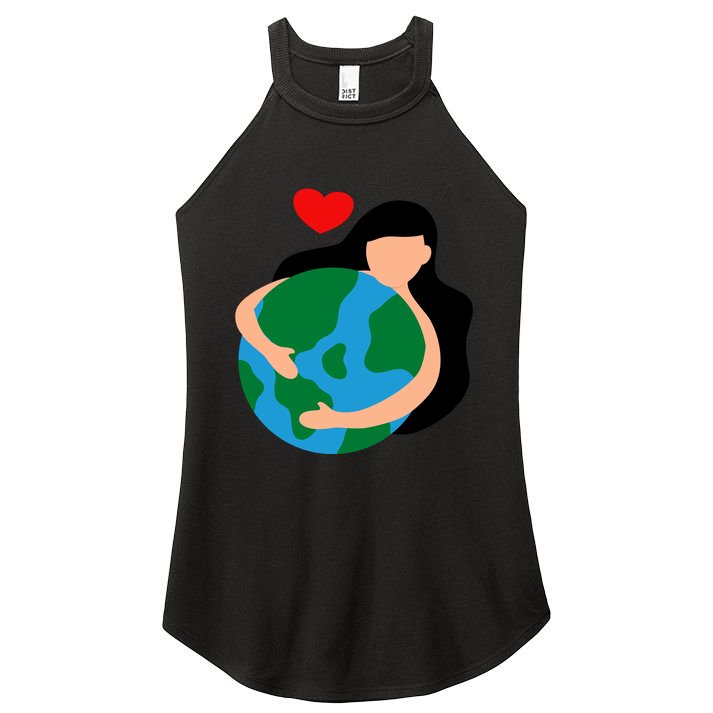 Mother Nature Earth Day Save Our Planet Women's Perfect Tri Rocker Tank