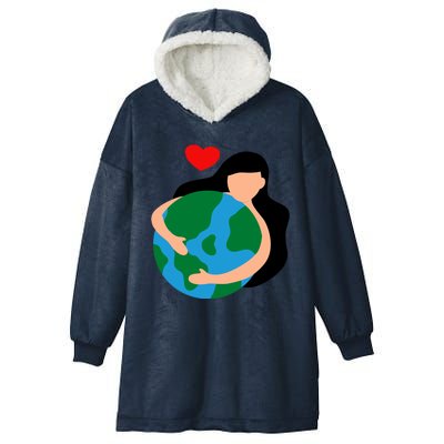 Mother Nature Earth Day Save Our Planet Hooded Wearable Blanket