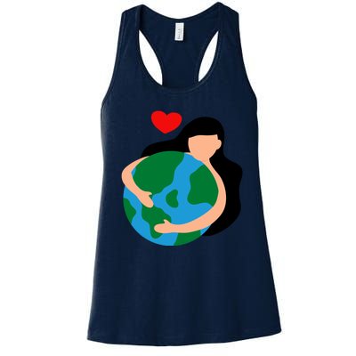 Mother Nature Earth Day Save Our Planet Women's Racerback Tank