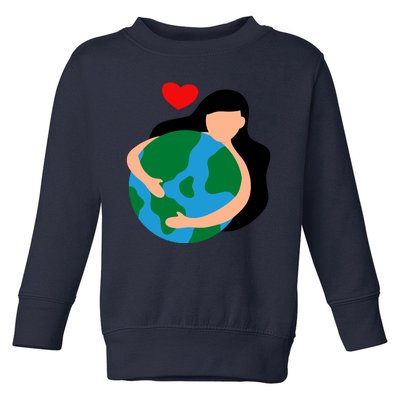 Mother Nature Earth Day Save Our Planet Toddler Sweatshirt