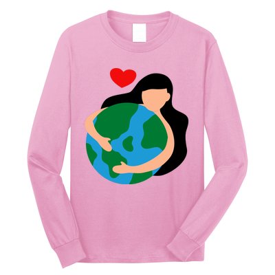 Mother Nature Earth Day Save Our Planet Long Sleeve Shirt