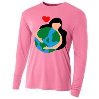 Mother Nature Earth Day Save Our Planet Cooling Performance Long Sleeve Crew