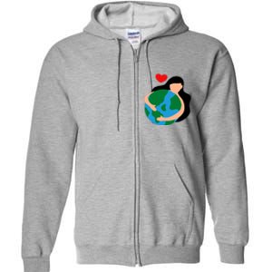 Mother Nature Earth Day Save Our Planet Full Zip Hoodie