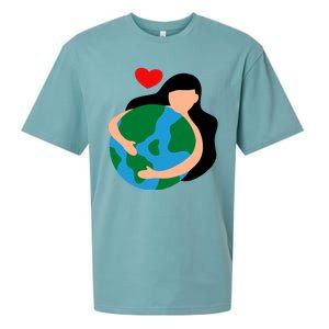 Mother Nature Earth Day Save Our Planet Sueded Cloud Jersey T-Shirt