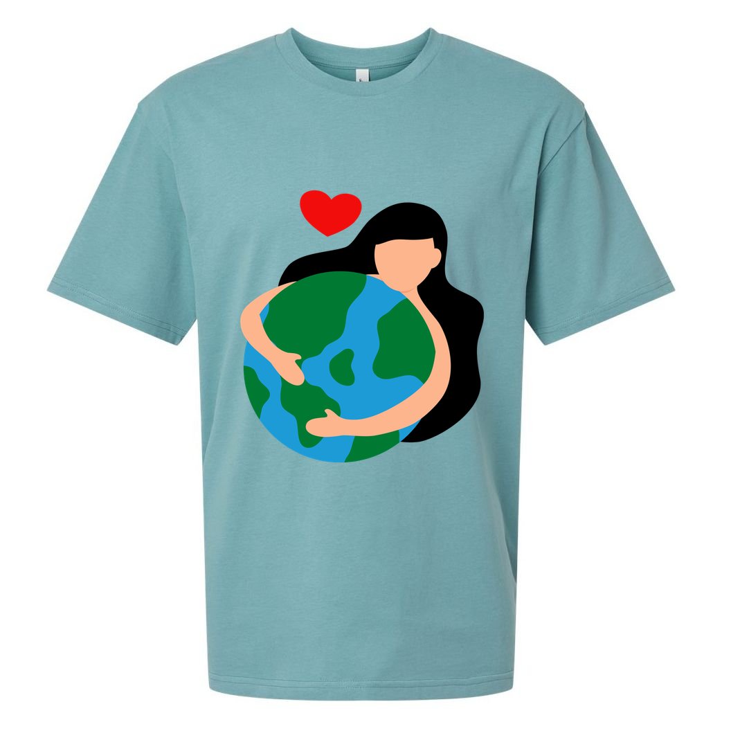 Mother Nature Earth Day Save Our Planet Sueded Cloud Jersey T-Shirt