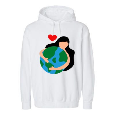 Mother Nature Earth Day Save Our Planet Garment-Dyed Fleece Hoodie