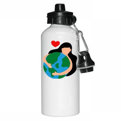 Mother Nature Earth Day Save Our Planet Aluminum Water Bottle 