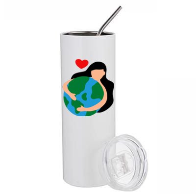 Mother Nature Earth Day Save Our Planet Stainless Steel Tumbler