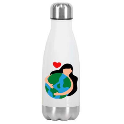 Mother Nature Earth Day Save Our Planet Stainless Steel Insulated Water Bottle