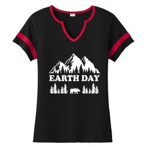 Mountain Nature Earth Day Gift Ladies Halftime Notch Neck Tee