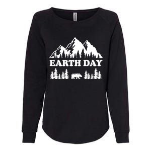 Mountain Nature Earth Day Gift Womens California Wash Sweatshirt