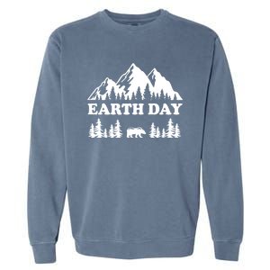 Mountain Nature Earth Day Gift Garment-Dyed Sweatshirt