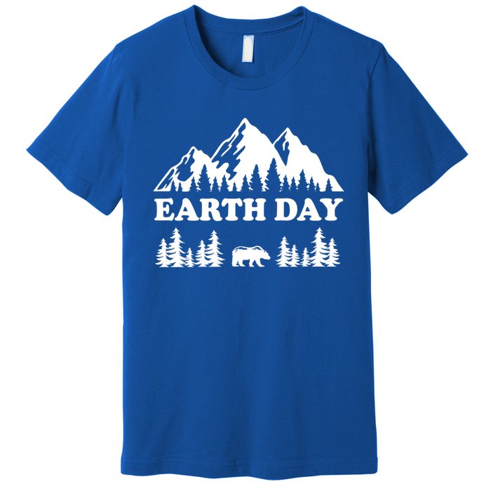 Mountain Nature Earth Day Gift Premium T-Shirt