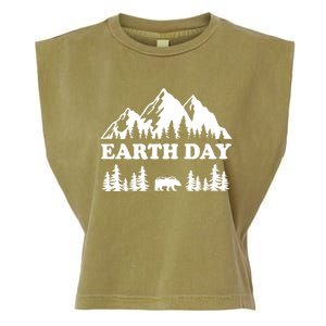 Mountain Nature Earth Day Gift Garment-Dyed Women's Muscle Tee