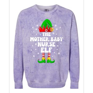 Mother Nurse Elf Nursing Christmas Costume Gift Colorblast Crewneck Sweatshirt