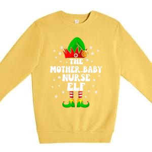 Mother Nurse Elf Nursing Christmas Costume Gift Premium Crewneck Sweatshirt