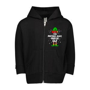 Mother Nurse Elf Nursing Christmas Costume Gift Toddler Zip Fleece Hoodie