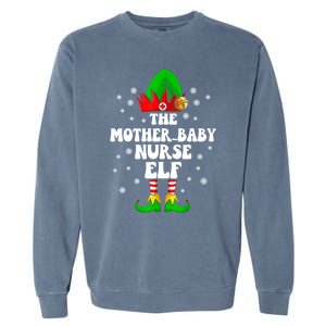 Mother Nurse Elf Nursing Christmas Costume Gift Garment-Dyed Sweatshirt