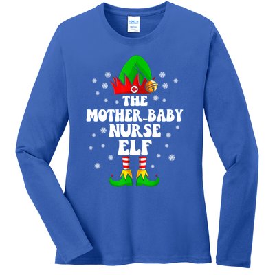 Mother Nurse Elf Nursing Christmas Costume Gift Ladies Long Sleeve Shirt