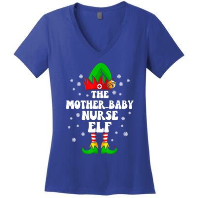 Mother Nurse Elf Nursing Christmas Costume Gift Women's V-Neck T-Shirt