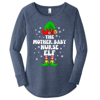 Mother Nurse Elf Nursing Christmas Costume Gift Women's Perfect Tri Tunic Long Sleeve Shirt