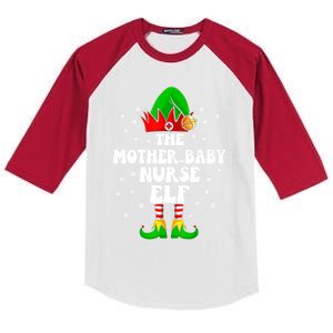 Mother Nurse Elf Nursing Christmas Costume Gift Kids Colorblock Raglan Jersey